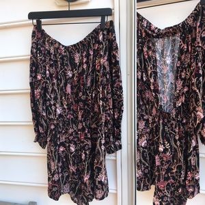 Off The Shoulder Romper [open back]